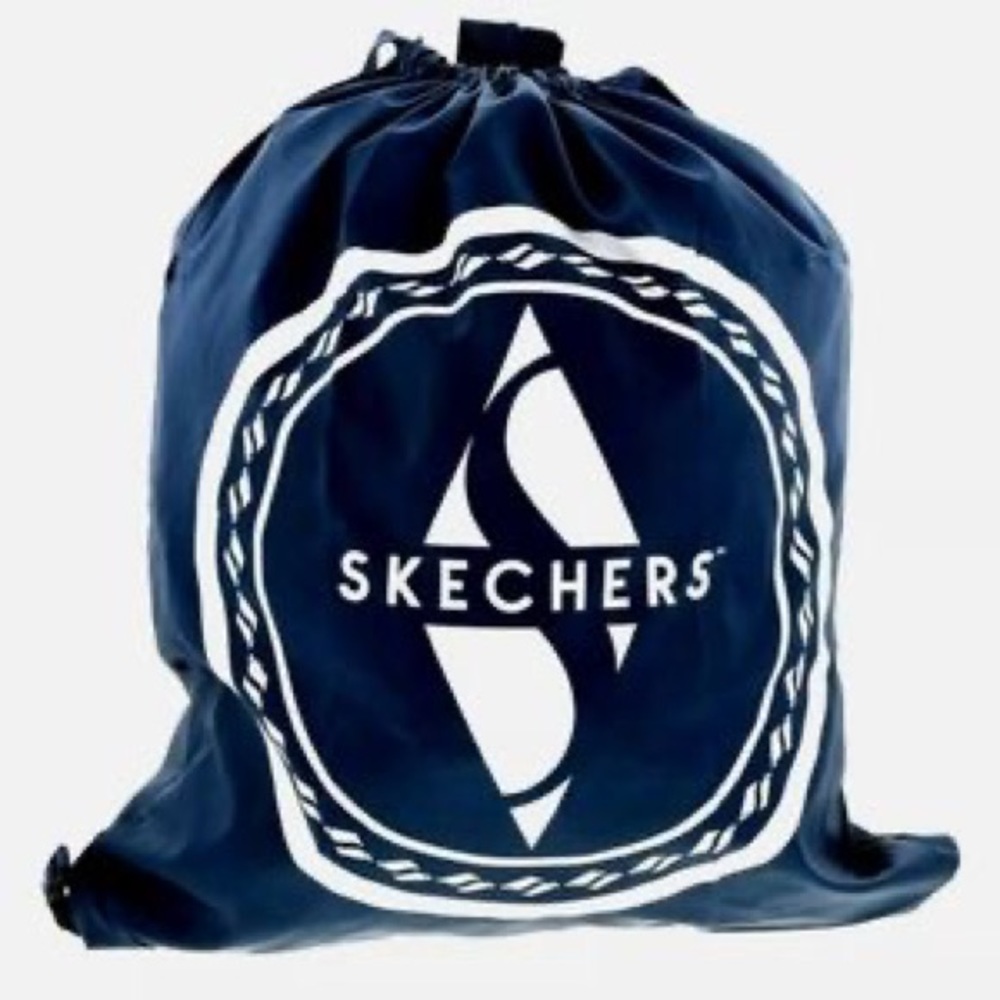 Brand New Unisex Size Large Skechers Foldable Backpack In Dark Navy 20” X 17”